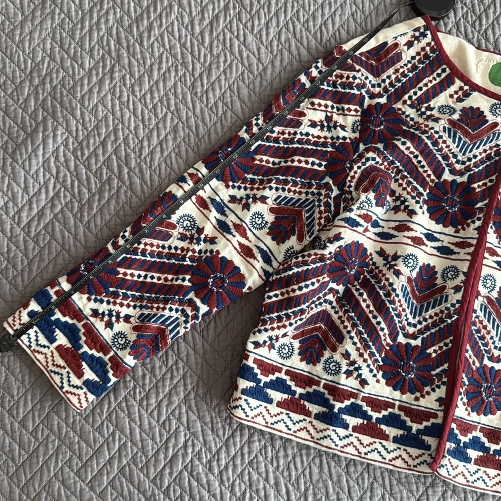 Anthropologie embroidered jacket, size S - Picture 8 of 8